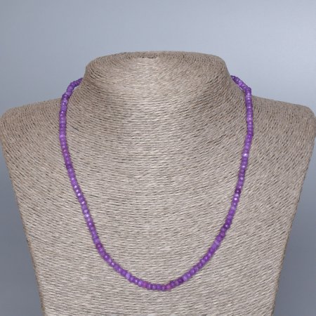 Намисто Аметист (іміт.) гранований рондель d-4х2,5мм+- L-48см + -